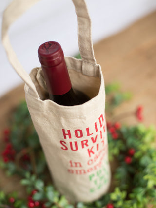 Pull The Cork Holiday Wine Gift Bag