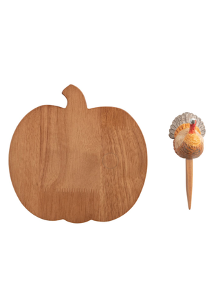 Pumpkin Board w/Spoon Set