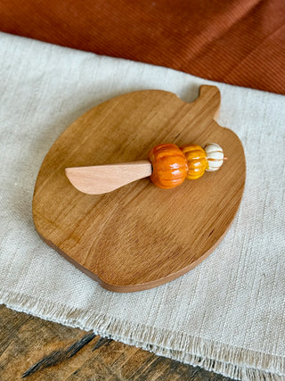 Pumpkin Board w/Spoon Set