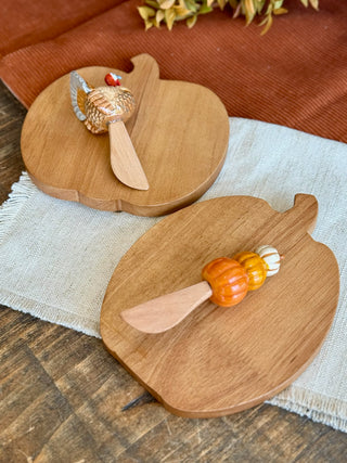 Pumpkin Board w/Spoon Set