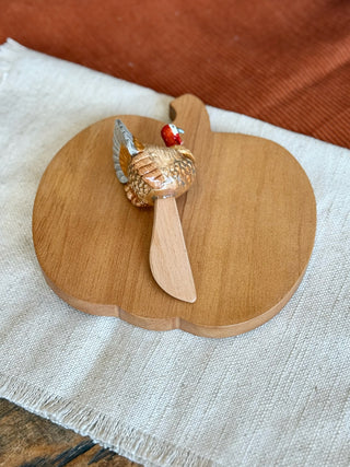 Pumpkin Board w/Spoon Set