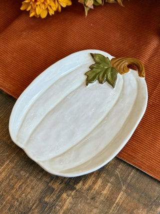 Pumpkin Cheese Plate w/Napkins Set