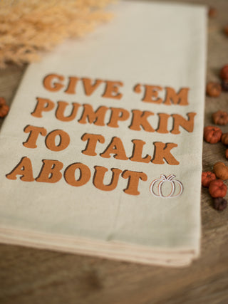 Pumpkin To Talk About Hand Towel