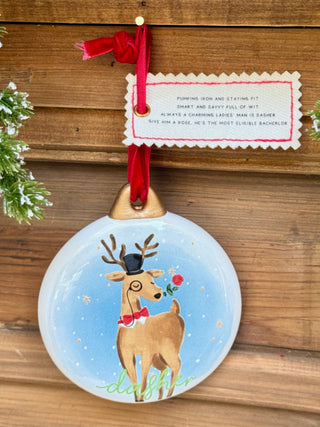 Reindeer Personality Ornament - Dasher