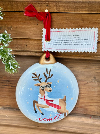 Reindeer Personality Ornament - Comet