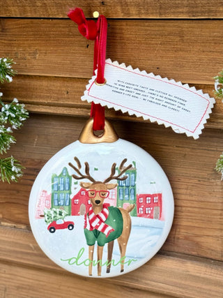 Reindeer Personality Ornament - Donner