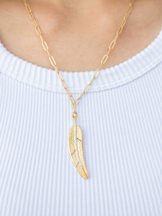 Light as a Feather Necklace – Gold