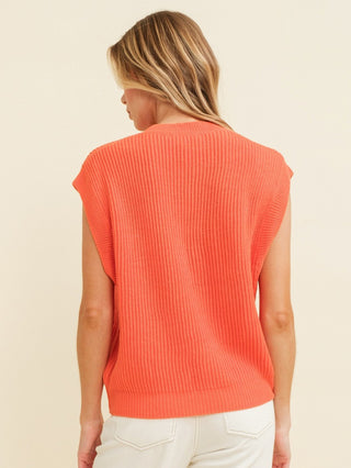 Roar & Ribbed Sleeveless Sweater - Tigers