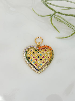 Royal Heart Charm - Gold