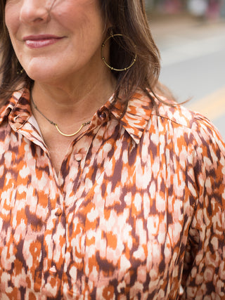 Run Wild Printed Dress - Brown Multi
