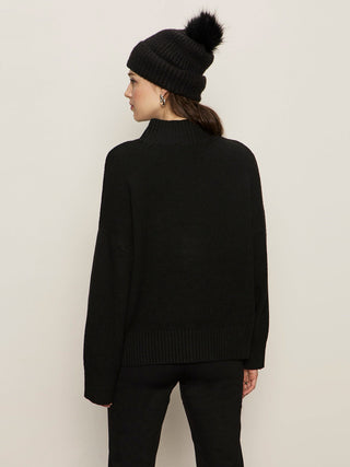 Sanctuary Apres Intarsia Sweater - Black/Red