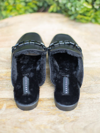 Sanctuary BigTime Fur Loafer Mule - Black