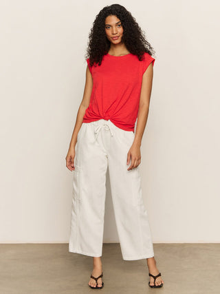 Sanctuary Knotted Muscle Tee - Cayenne