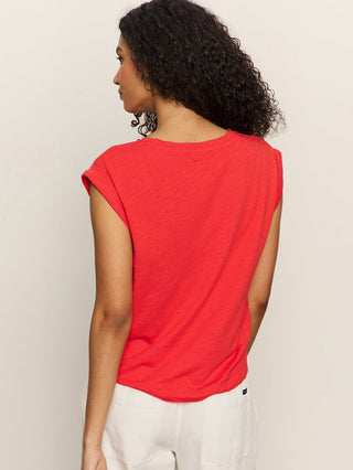 Sanctuary Knotted Muscle Tee - Cayenne