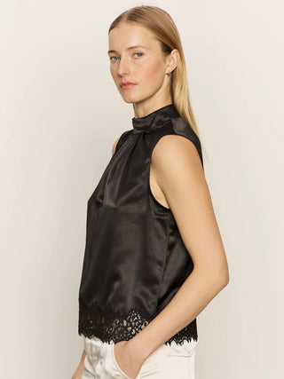 Sanctuary Late Night Satin Tank - Black