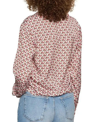 Sanctuary Lover Tie Shirt - Petal Grid