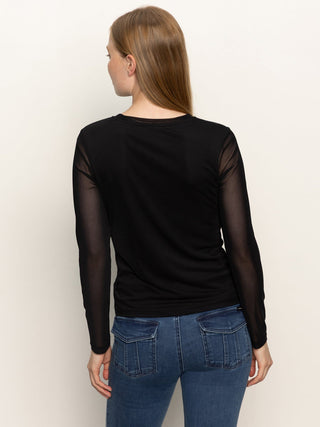 Sanctuary Perfect Mesh Tee - Black