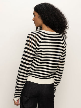 Sanctuary Perfect Time Sweater - Black Stripe