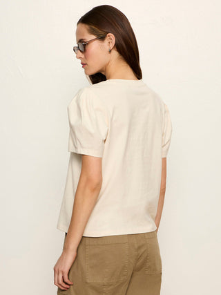 Sanctuary Pleated Tee - Collagen