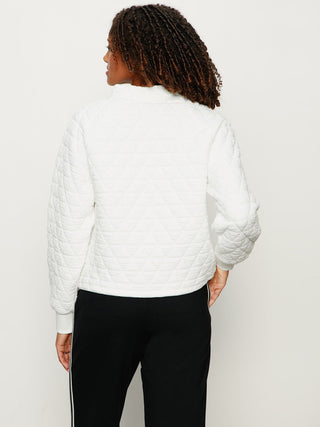Sanctuary Quilted Button Popover - Chalk