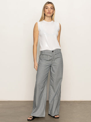 Sanctuary Sequin Knit Shell - White