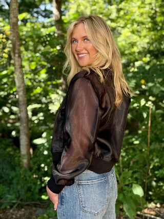 Sanctuary Shane Organza Bomber Jacket - Black