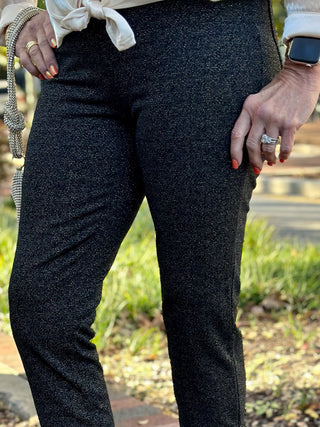 Sanctuary Sparkly Knit Runway Legging - Sparkly Night