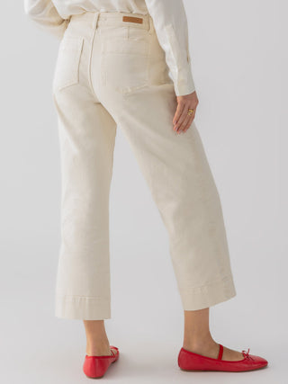 Sanctuary The Marine Cropped Denim Pant - French Vanilla