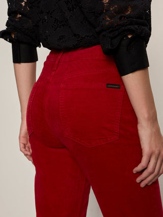 Sanctuary Velveteen Brook Pants - Cherry Lacquer