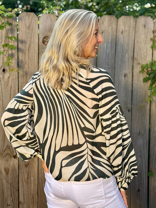 Sanctuary Without a Doubt Blouse - Green Oasis