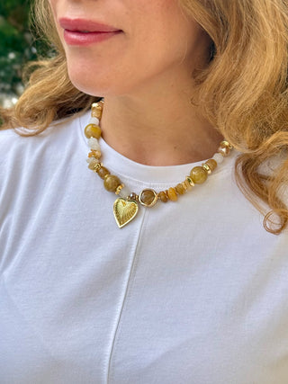 Sarasota Stone Charm Necklace