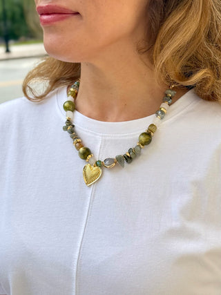 Sarasota Stone Charm Necklace