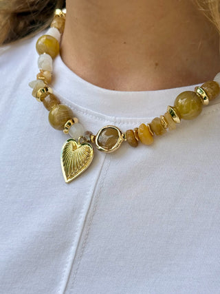 Sarasota Stone Charm Necklace