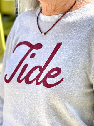 School Spirit Alabama Sweatshirt - Tide Gray