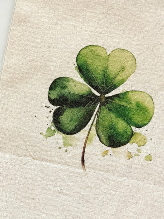 Shamrock Wine Bag - Cream