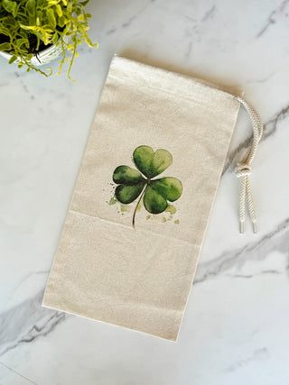 Shamrock Wine Bag - Cream