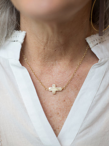 Simply Sunday Cross Necklace