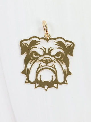 Smith Bulldog Face Charm - Gold