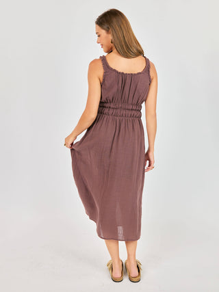 So Cal Midi Dress - Chocolate