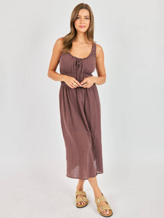 So Cal Midi Dress - Chocolate