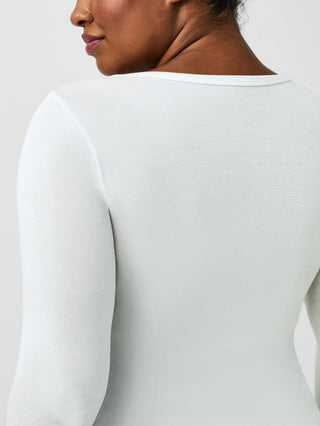 Spanx Better Base Long Sleeve Crew - Powder
