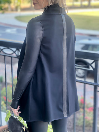 Spanx Drape Front Jacket - Very Black