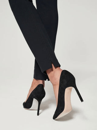 Spanx Perfect Pant Ankle Back Seam Skinny - Black
