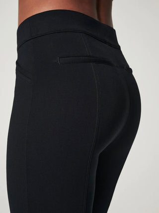Spanx Perfect Pant Ankle Back Seam Skinny - Black