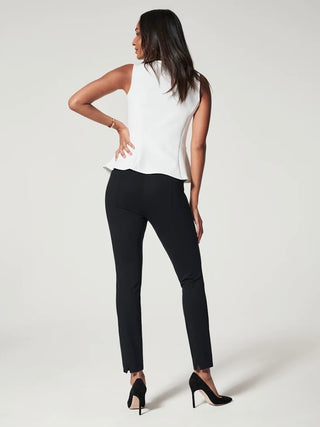 Spanx Perfect Pant Ankle Back Seam Skinny - Black