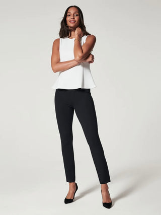 Spanx Perfect Pant Ankle Back Seam Skinny - Black