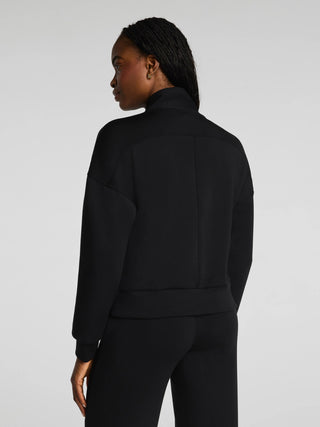 Spanx AirEssentials® Shawl Collar Half Zip Pullover - Black