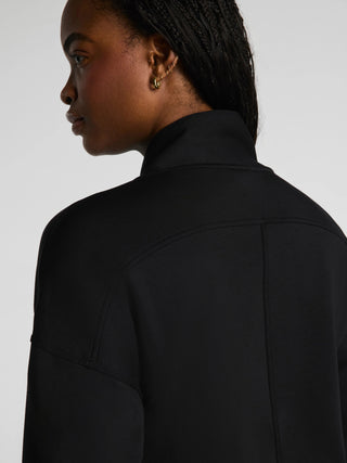 Spanx AirEssentials® Shawl Collar Half Zip Pullover - Black