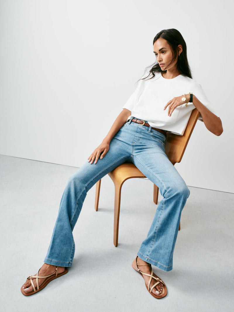 SPANXshape™ EveryWear Flare Jeans - Stonewashed – All