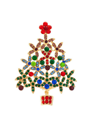Sparkle Holiday Tree Pin